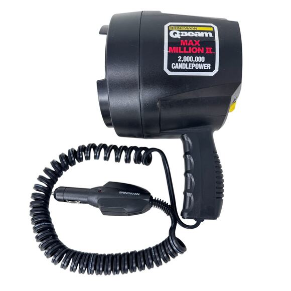 Brinkmann Qbeam Max Million II 2 Million Maxpower Spotlight‎ with 12V DC Adapter - Picture 1 of 7